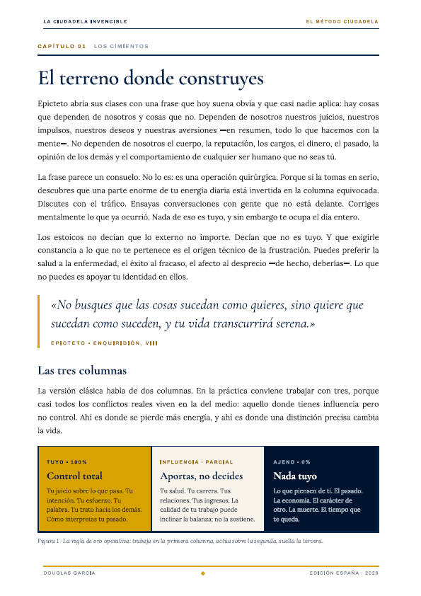 Página 14: La regla de oro operativa, Capítulo 01 Los Cimientos